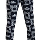 Elegante Jeanshose mit Kronen-Print