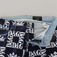 Elegante Jeanshose mit Kronen-Print