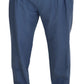 Elegante blaue Leinen-Baumwollhose