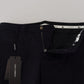 Elegante schwarze Hose aus Wollmischung