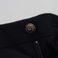 Elegante schwarze Hose aus Wollmischung