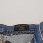 Exquisite Jeanshose mit Farbspritzern