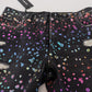 Elegante Jeanshose mit mehrfarbigem Print