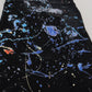 Exquisite Jeanshose mit Farbspritzer-Print