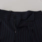 Elegante Streifenhose aus Schurwolle