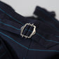 Elegante Streifenhose aus Schurwolle