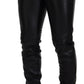 Elegante schwarze Agnello Hose für Herren