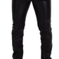 Elegante schwarze Agnello Hose für Herren