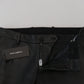 Elegante schwarze Agnello Hose für Herren