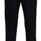 Elegante schwarze Hose aus Schurwollmischung