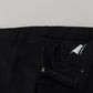 Elegante schwarze Hose aus Schurwollmischung