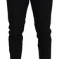 Elegante schwarze Hose aus Wollmischung