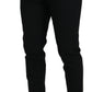 Elegante schwarze Hose aus Wollmischung