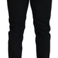 Elegante schwarze Hose aus Wollmischung