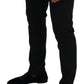 Elegante schwarze Hose aus Wollmischung