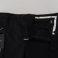 Elegante schwarze Hose aus Wollmischung