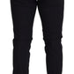 Elegante schwarze Hose aus Wollmischung