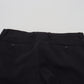 Elegante schwarze Hose aus Wollmischung
