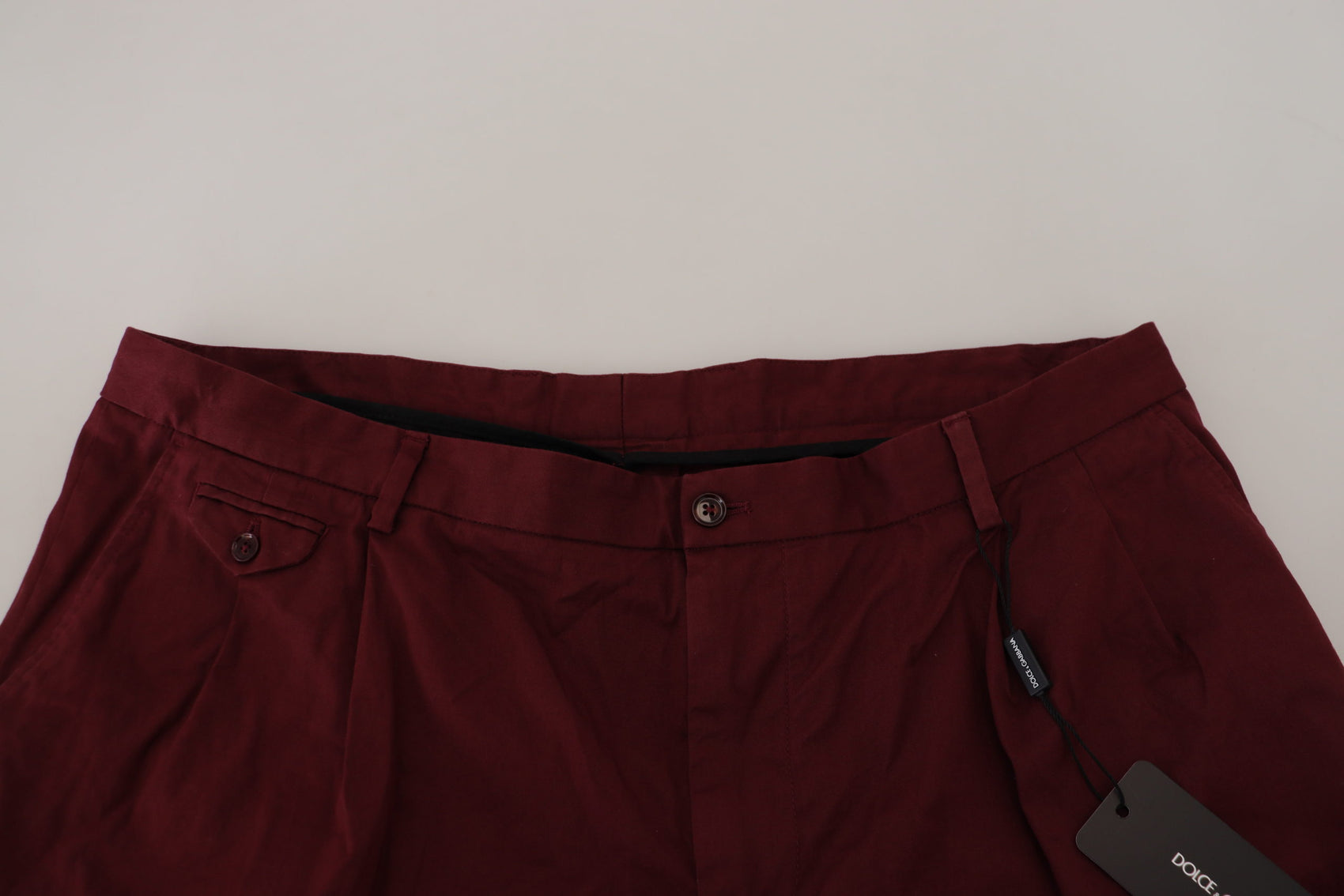 Elegante kastanienbraune Shorts aus Baumwollmischung