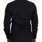 Elegantes Slim Fit Hemd aus schwarzer Baumwolle