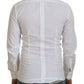 Elegantes weißes Baumwollhemd Slim Fit