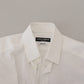 Elegantes weißes Baumwollhemd Slim Fit