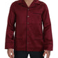 Eleganter roter Seidennachthemd-Pyjama