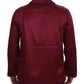 Eleganter roter Seidennachthemd-Pyjama
