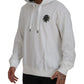 Stupendo maglione con cappuccio bianco