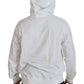 Stupendo maglione con cappuccio bianco