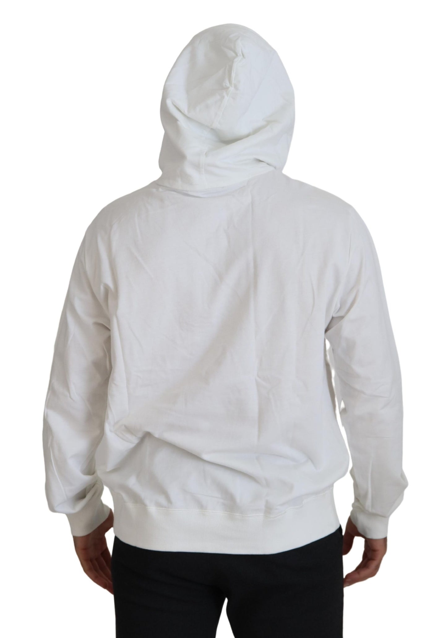 Stupendo maglione con cappuccio bianco
