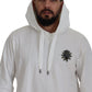 Stupendo maglione con cappuccio bianco