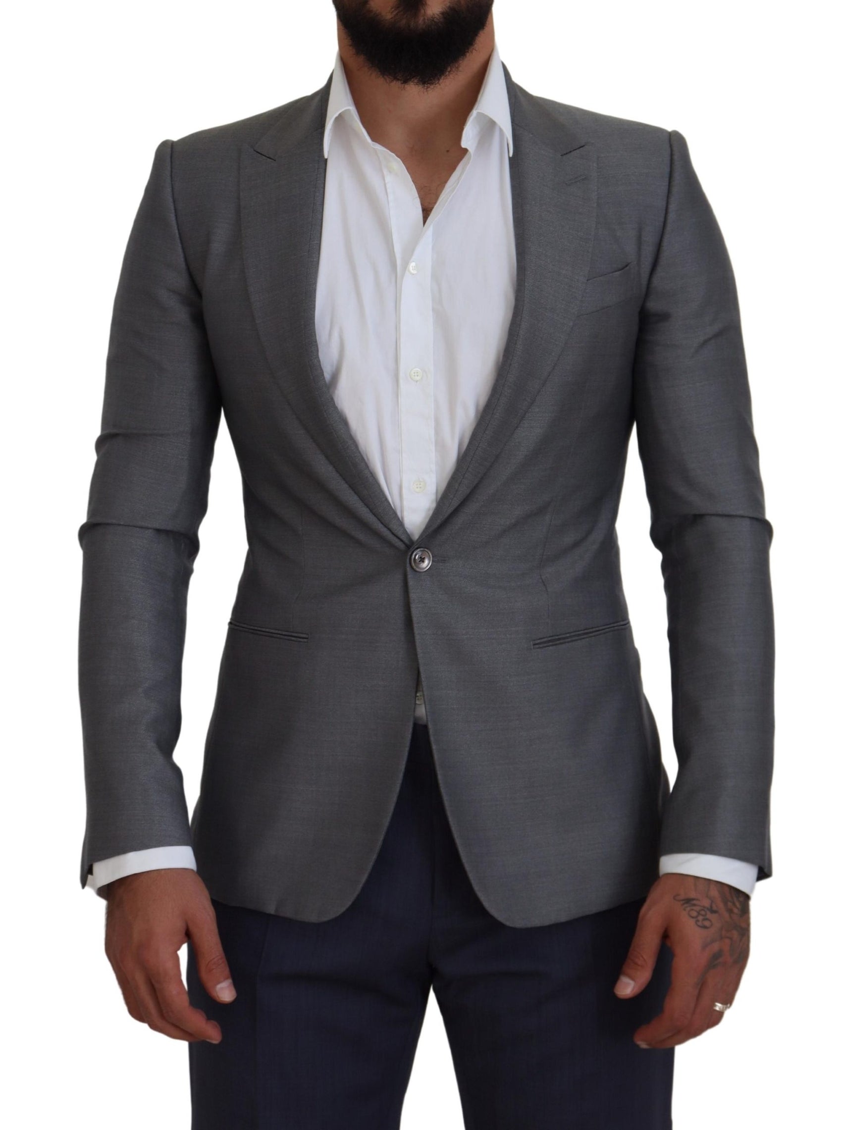 Elegante giacca blazer Sicilia grigio chiaro