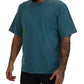 Elegantes Baumwoll-T-Shirt mit Rundhalsausschnitt in Blau