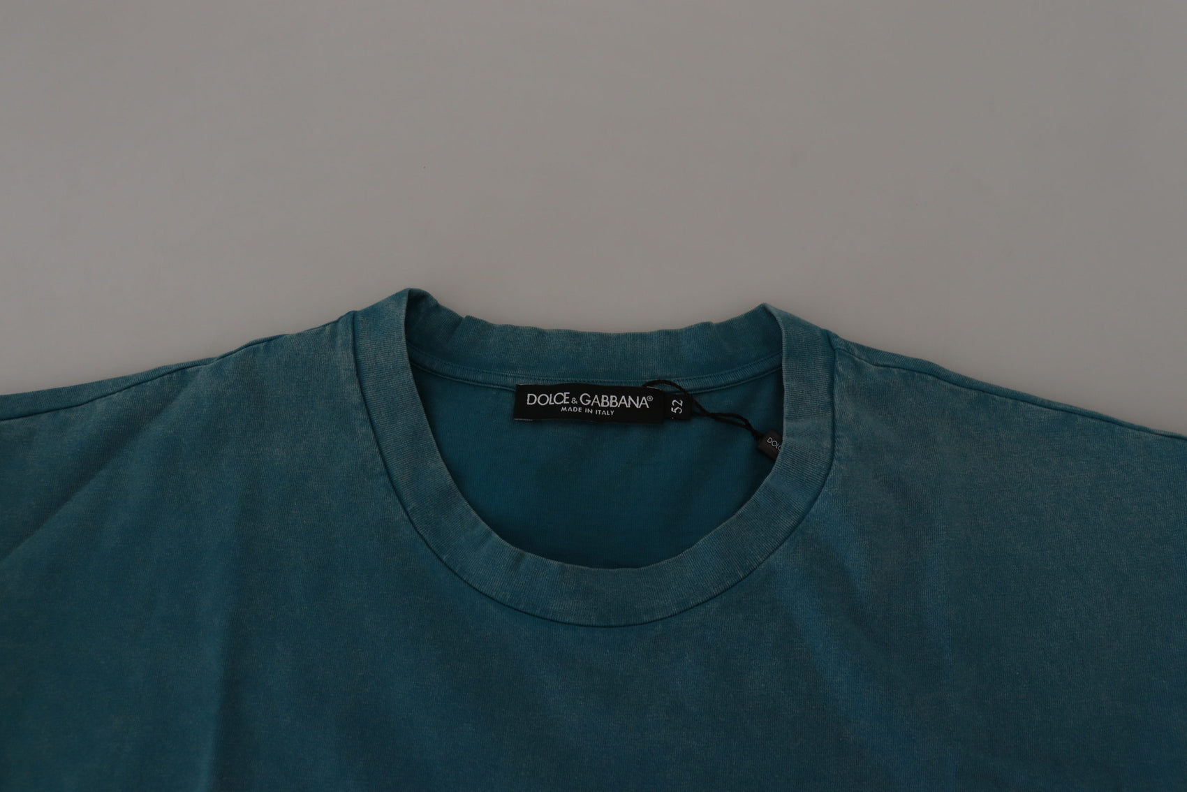 Elegantes Baumwoll-T-Shirt mit Rundhalsausschnitt in Blau