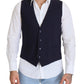 Elegant Dark Blue Formal Dress Vest