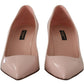 Elegant Patent Leather Heels in Pink