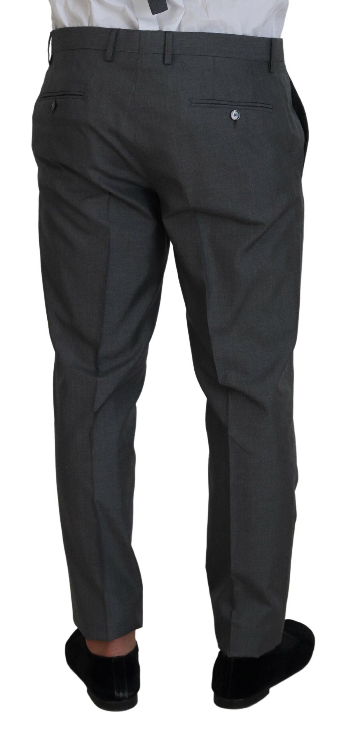 Abito tre pezzi slim fit Martini argento elegante