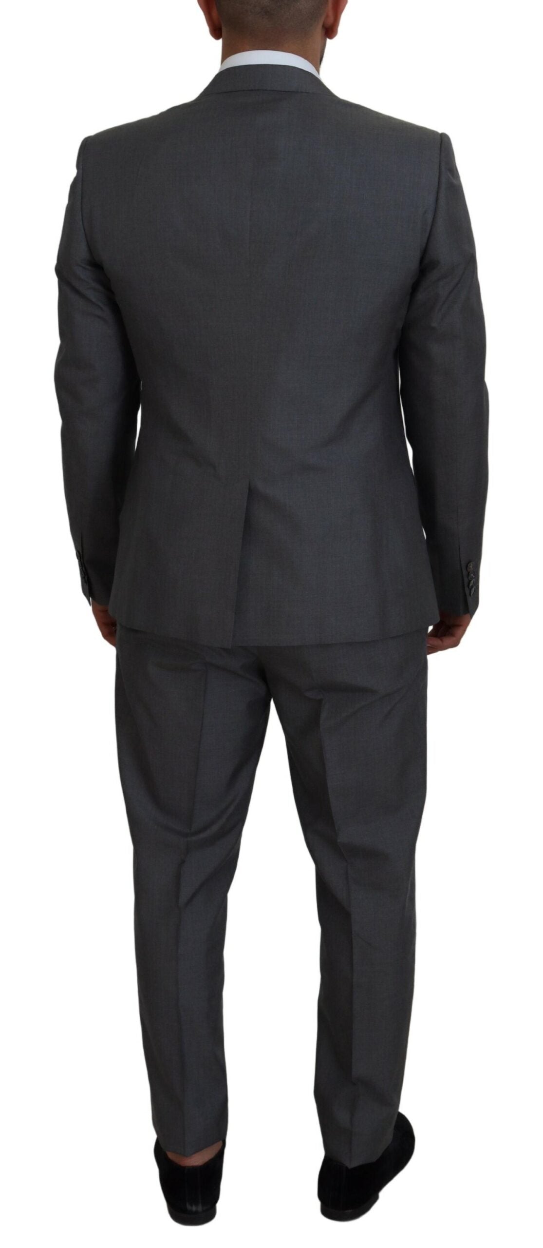Abito tre pezzi slim fit Martini argento elegante