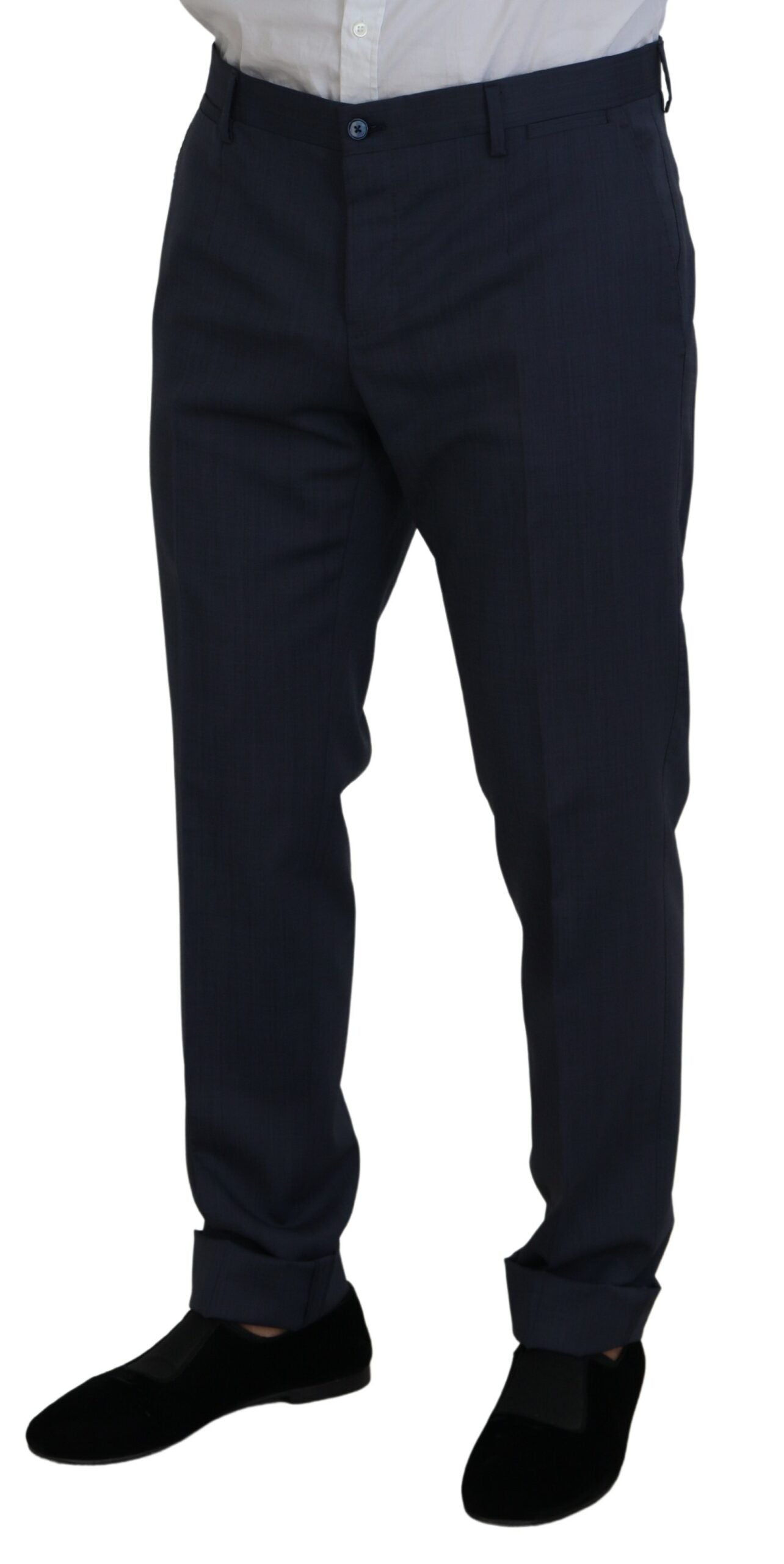 Elegante abito da uomo slim fit in stile Martini blu