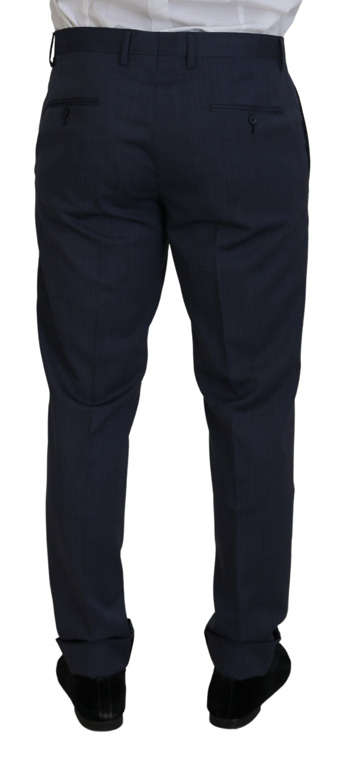 Elegante abito da uomo slim fit in stile Martini blu