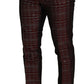 Abito Bordeaux Fantasy Slim Fit Due Pezzi