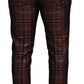 Abito Bordeaux Fantasy Slim Fit Due Pezzi