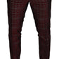 Abito Bordeaux Fantasy Slim Fit Due Pezzi