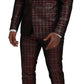 Abito Bordeaux Fantasy Slim Fit Due Pezzi