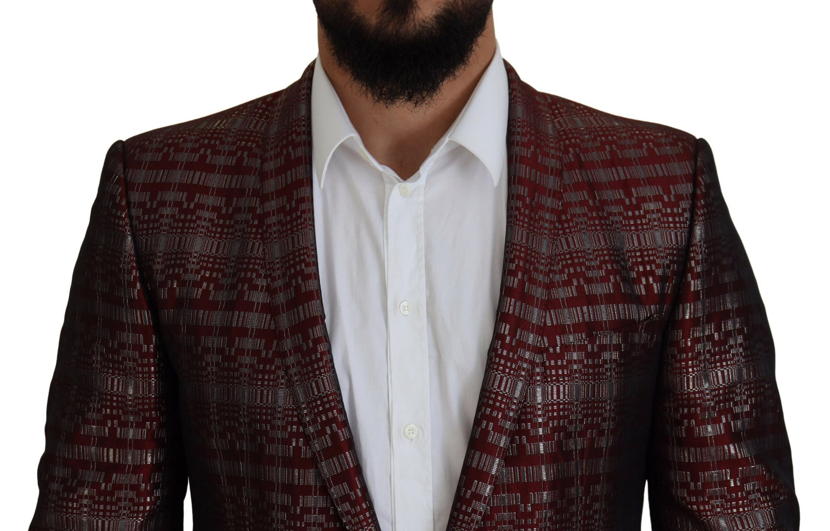 Abito Bordeaux Fantasy Slim Fit Due Pezzi