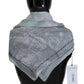 Elegant Grey Cotton Square Scarf