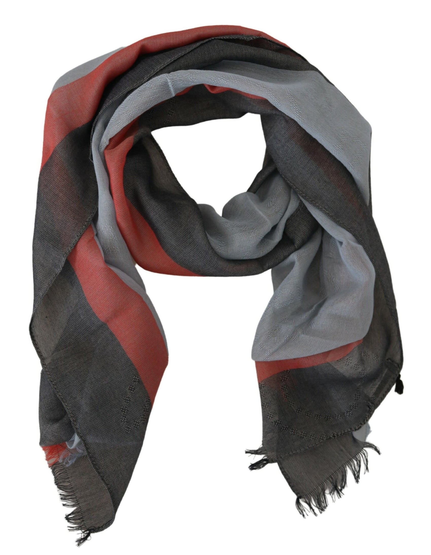 Sciarpa di lusso da uomo in cotone multicolore