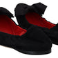 Elegant Black Suede Ballet Flats