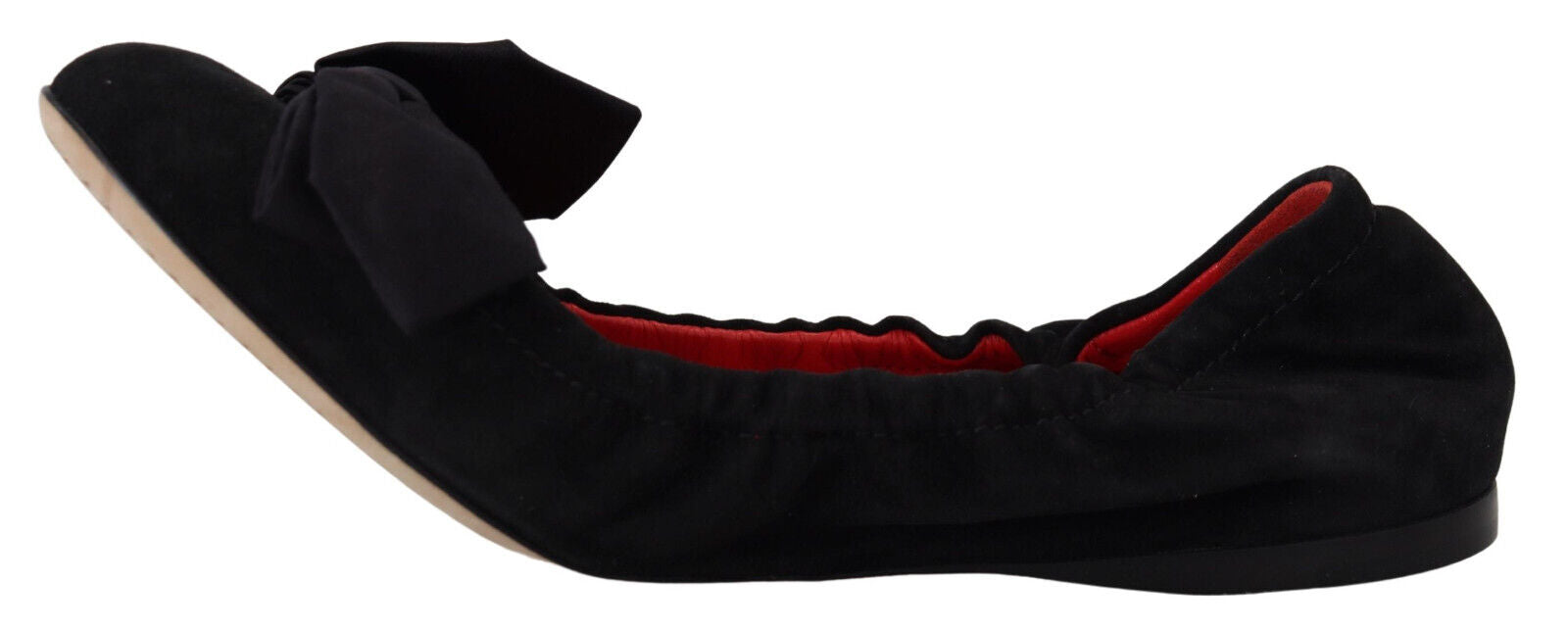Elegante schwarze Wildleder-Ballerinas